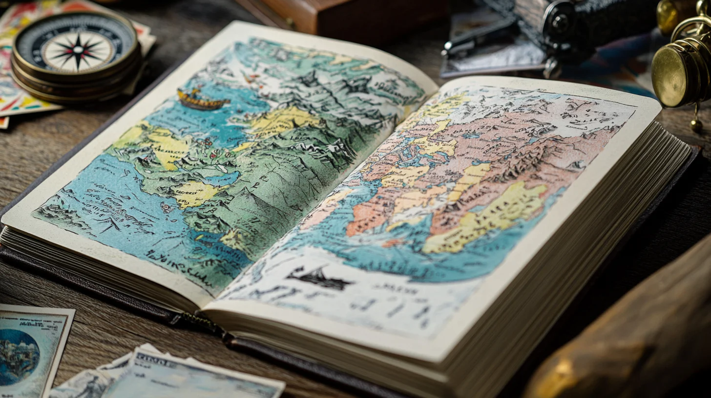 Guide de voyage — création de Papy Ai